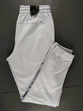 MOTION-NWT-Men’s Grey Slim Fit Heavyweight Leg Pocket Athletic Joggers-Size S